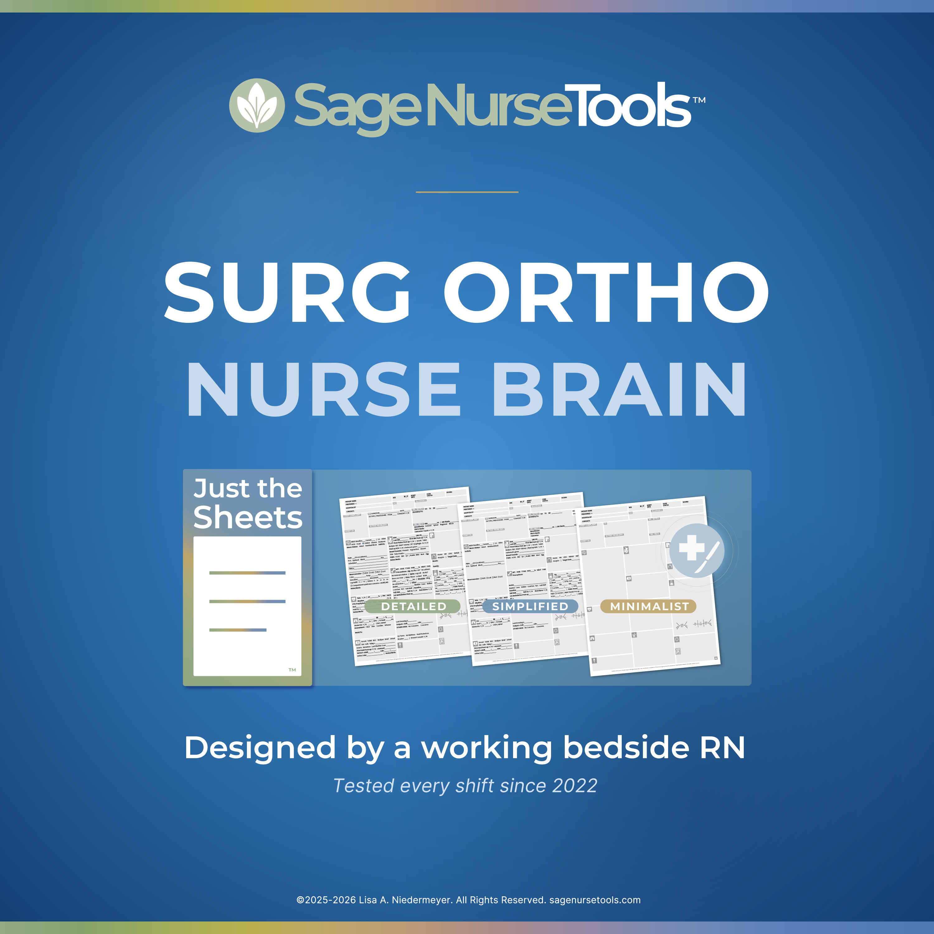 Surgical Ortho Nurse Brain: Just the Sheets