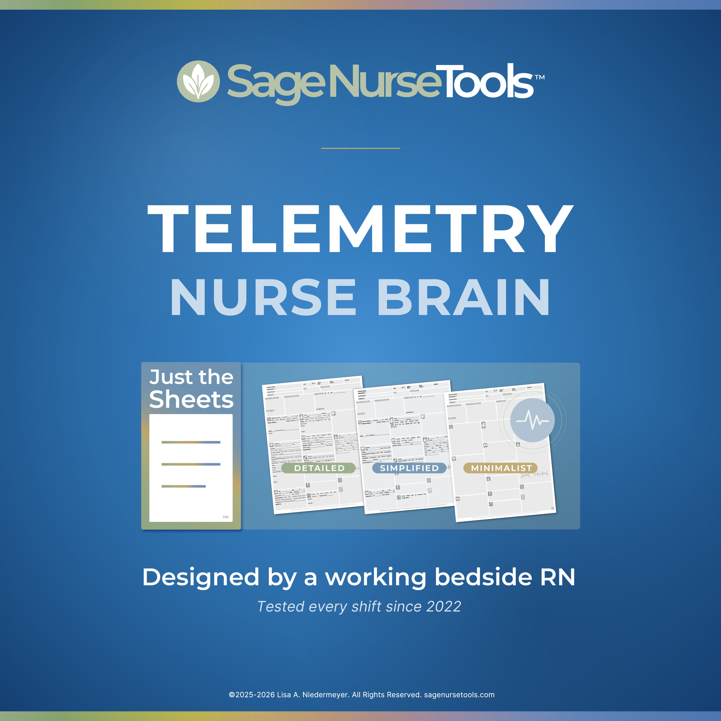 Telemetry Nurse Brain: Just the Sheets