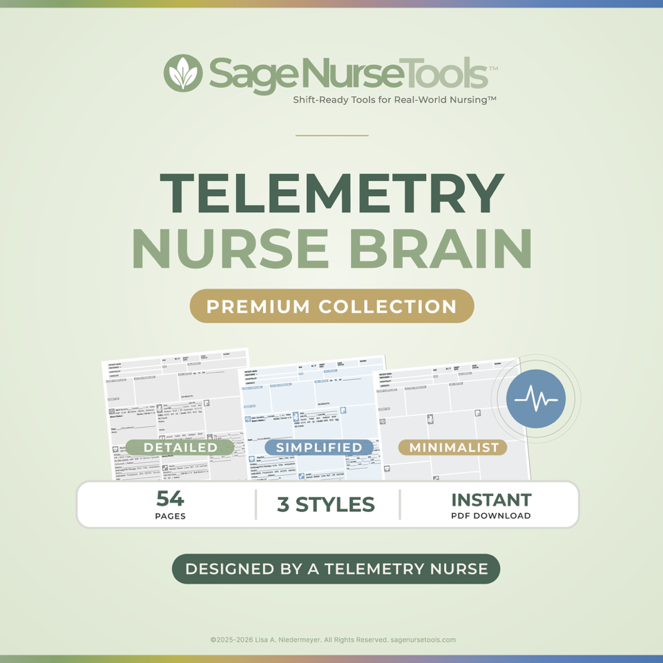 Telemetry Nurse Brain: Premium Collection